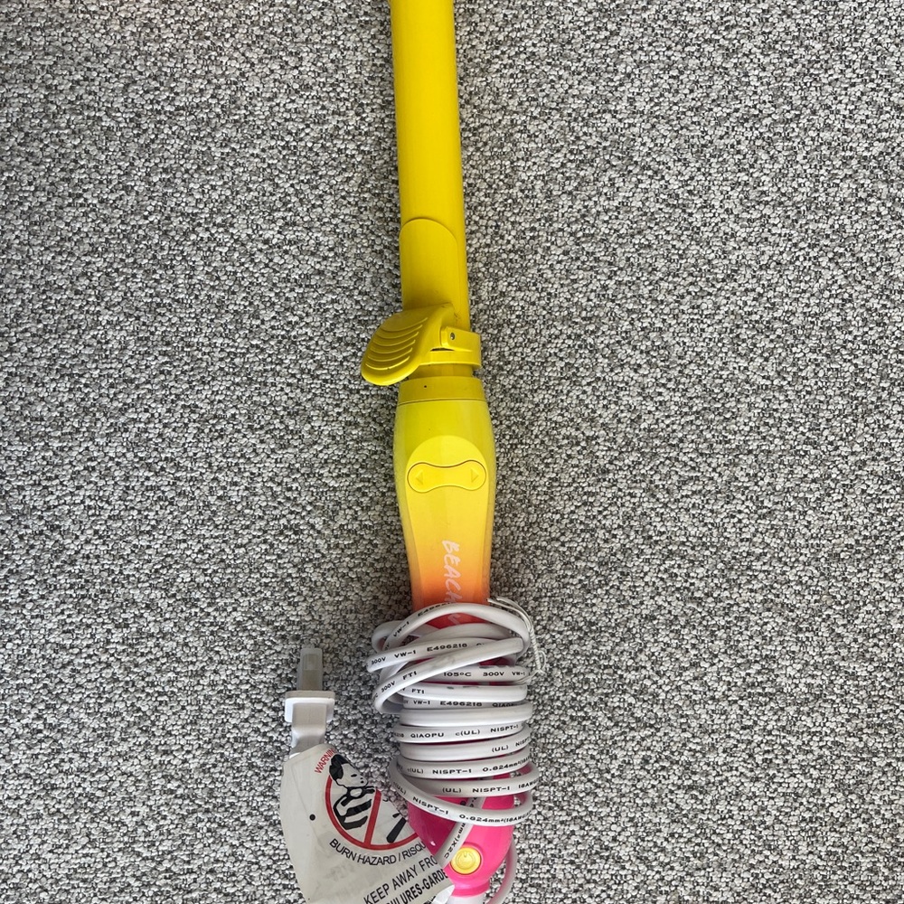 Bed Head Yellow and Pink Curling Iron